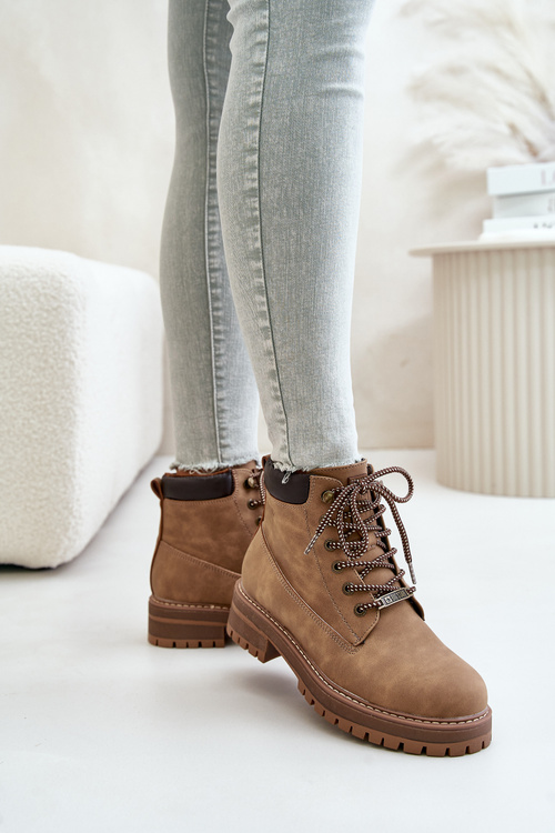 Trapery Damskie Ocieplane Big Star OO274A289 Brązowe