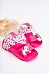 Lekkie Piankowe Dziecięce Sandałki Na Rzep Fuksja Asti