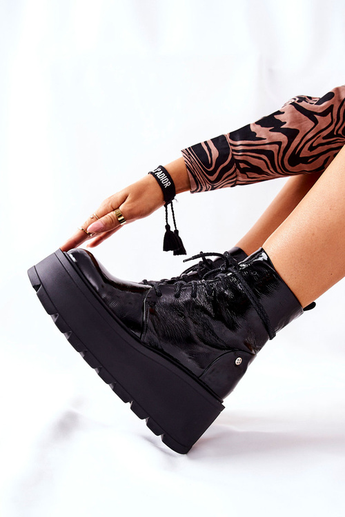 Botki Skórzane Trzewiki Maciejka Czarne 05294-20