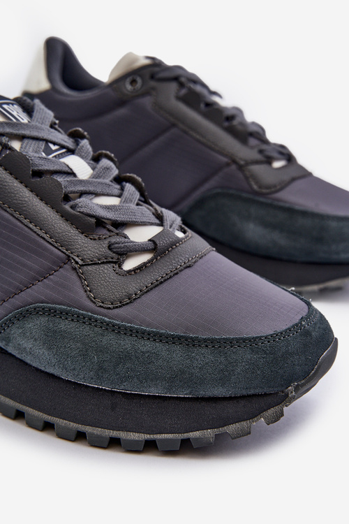 Sneakersy Męskie Memory Foam System Big Star NN174326 Granatowe