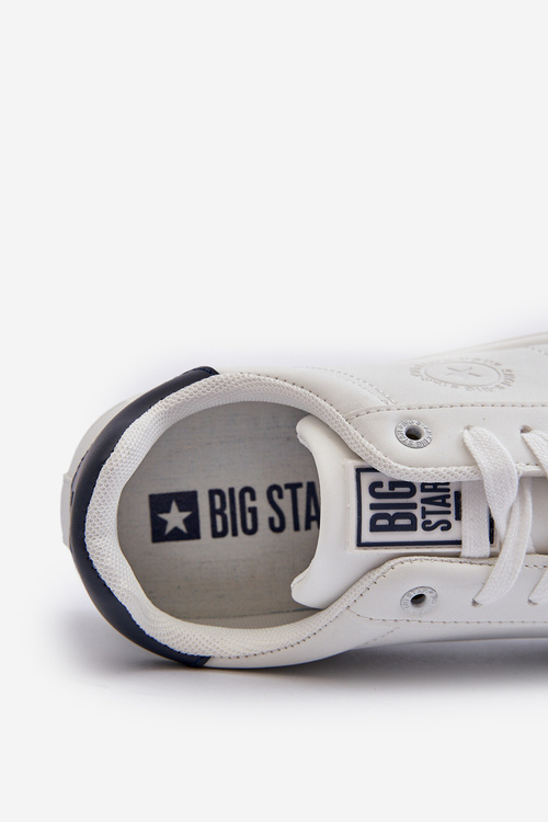 Niskie Trampki Męskie Eko Skóra Big Star NN174282 Białe