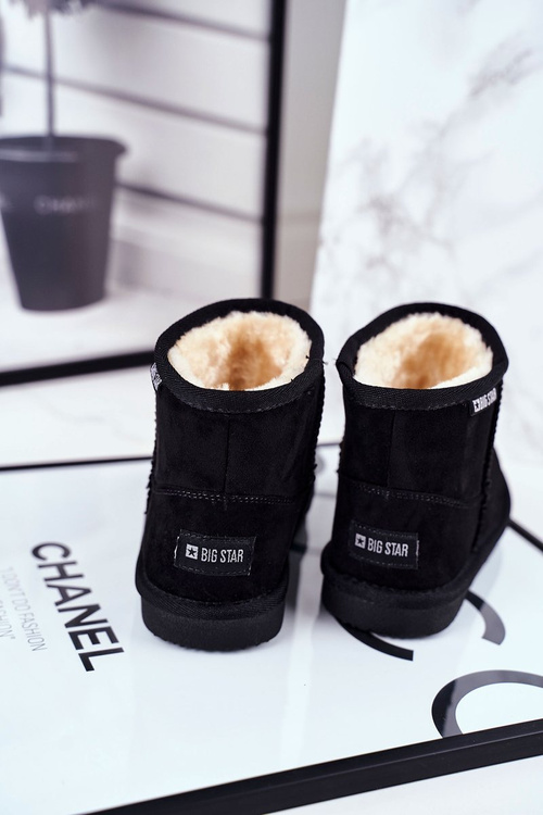 Dziecięce Botki Big Star Śniegowce Czarne GG374081