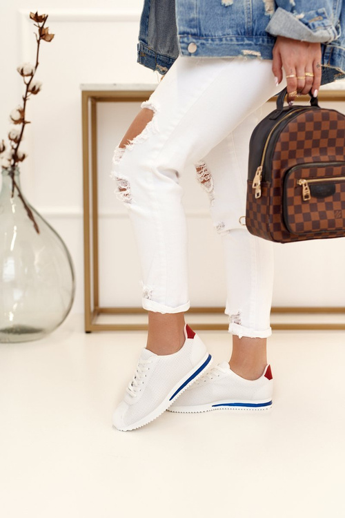 Damskie Sportowe Buty Sneakersy Białe Nova