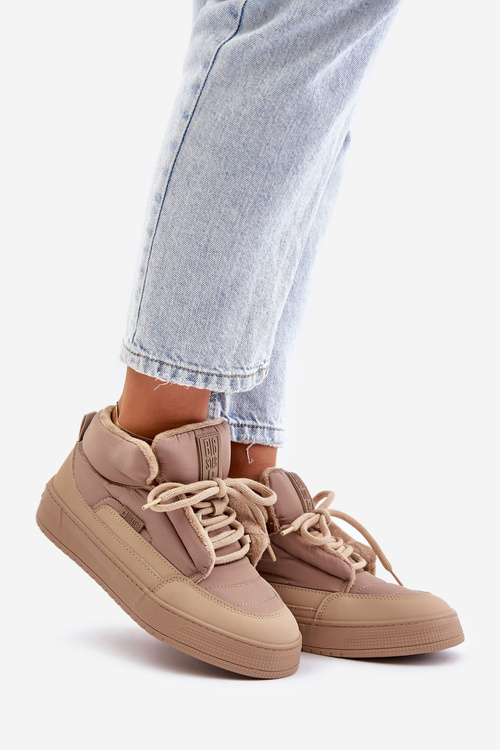 Śniegowce Damskie Big Star OO274A532 Beżowe