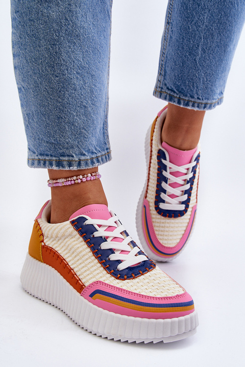 Sneakersy Damskie Na Platformie Multikolor Redala