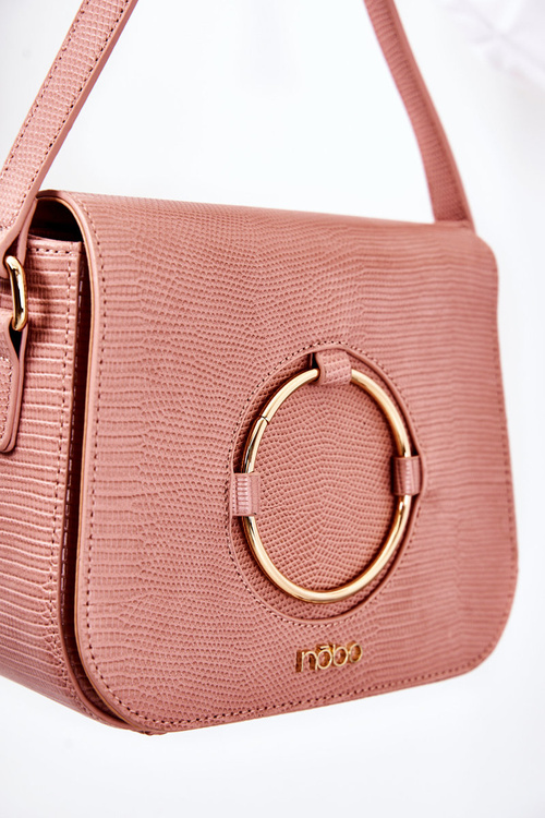 Torebka Listonoszka Wężowa NOBO M0820-C004 Różowa