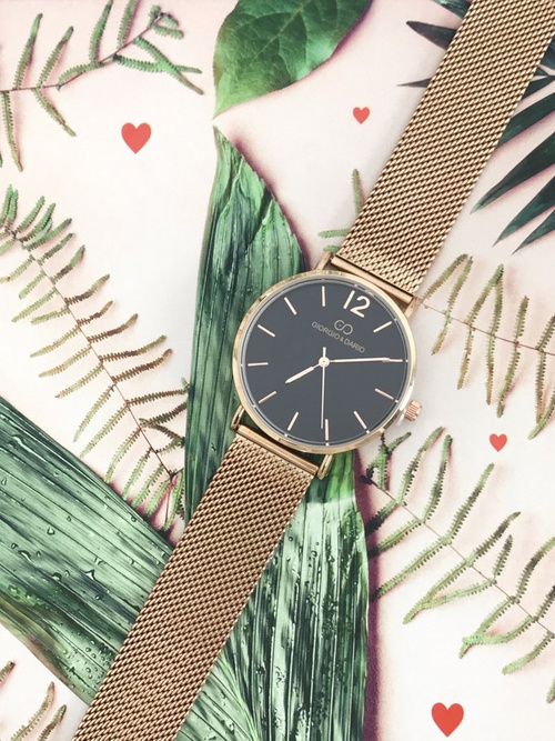 Damski Zegarek Giorgio & Dario Rene Złoty Róż 36mm