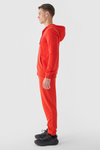 Męskie Spodnie Dresowe Joggery 4FWMM00TTROM0942-60S Czerwone