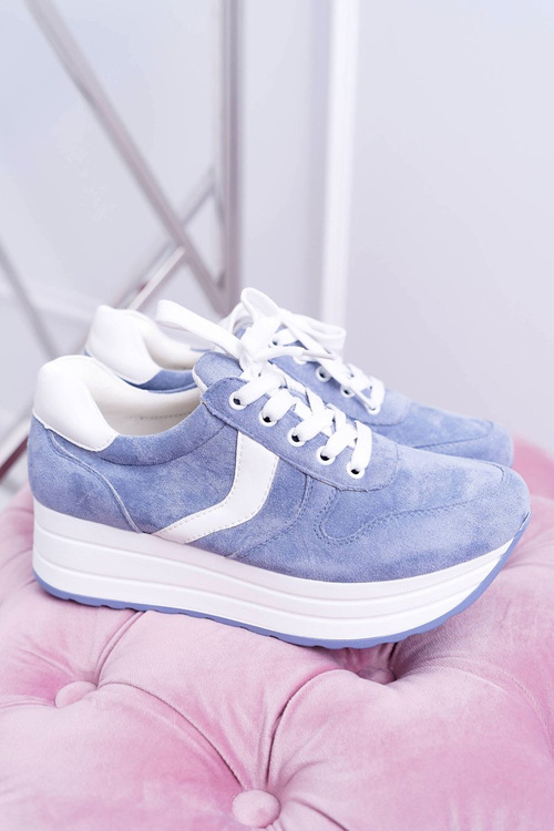 Sportowe Damskie Niebieskie Buty SportFreak