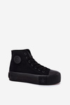 Trampki Damskie Na Platformie Big Star RR274742 Czarne