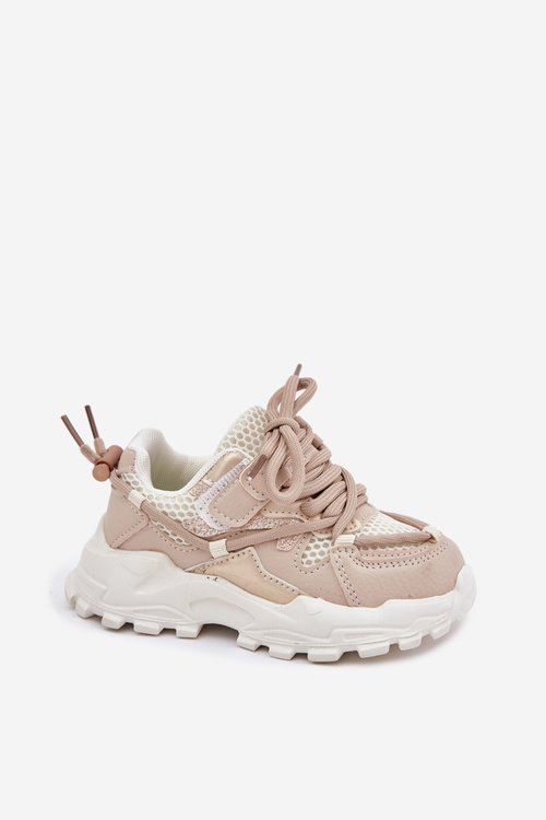 Buty Sportowe Sneakersy Dziecięce Beżowe Tilvianea