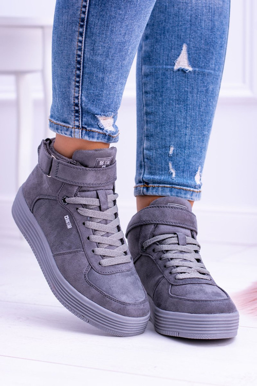 Big Star Szare Sneakersy Trampki BB274645