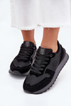 Skórzane Sneakersy Damskie Big Star OO274529 HI-POLY SYSTEM Czarne