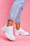 Damskie Sportowe Obuwie Sneakersy Big Star Białe FF274681