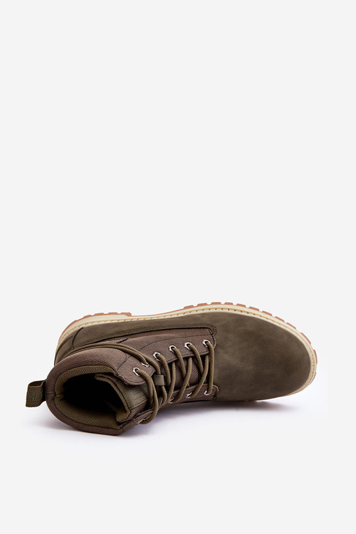 Męskie Botki Trapery Memory Foam Khaki Big Star KK174205