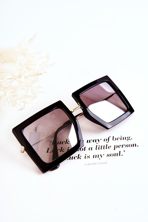 Okulary Przeciwsłoneczne Kwadratowe V160018 Czarne