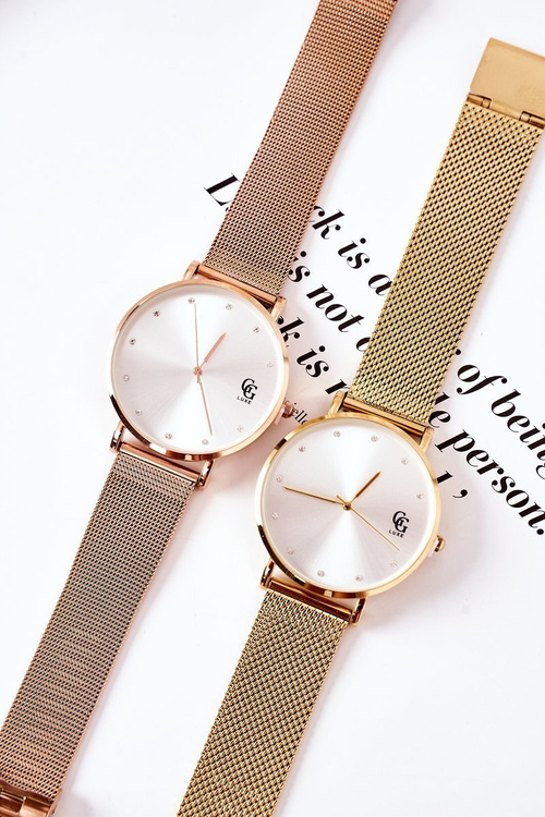 Zegarek Z Dużą Tarczą GG Luxe Złoty