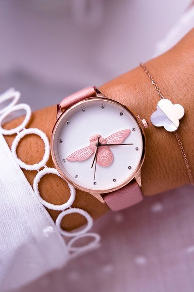 Damski Zegarek Michael John Różowy Ivaria