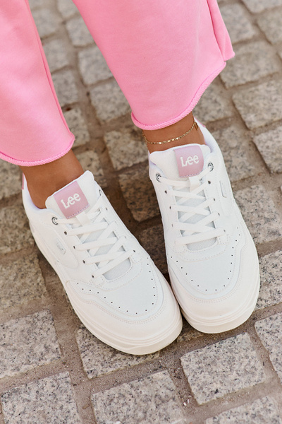 Sneakersy Damskie Na Platformie LEE EMMA WOMEN LOW 50251014.00L Białe