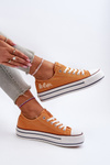 Trampki Damskie Na Grubej Podeszwie Lee Cooper LCW-24-31-2216 Pomarańczowe