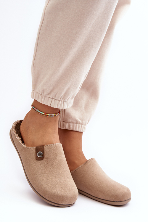 Obuwie Domowe Kapcie Damskie Inblu GF000011 Beżowe