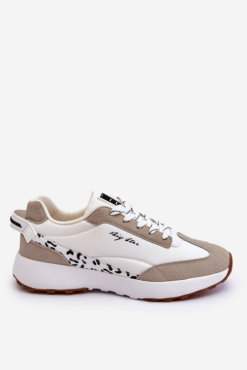 Damskie Sneakersy Memory Foam System Big Star LL274957 Białe
