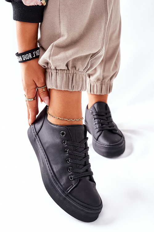 Damskie Trampki Na Platformie BIG STAR II274098 Czarne