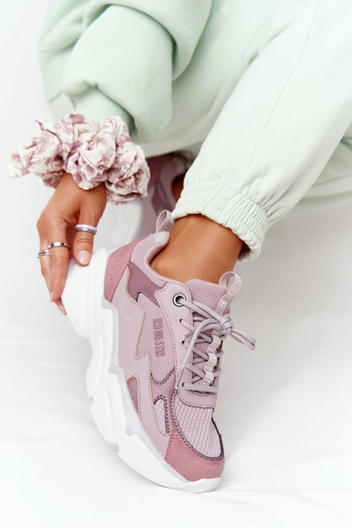 Damskie Sportowe Buty Memory Foam Big Star HH274258 Fioletowe