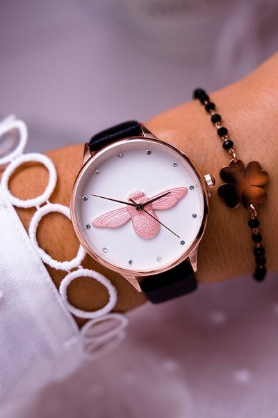 Damski Zegarek Michael John Czarny Ivaria