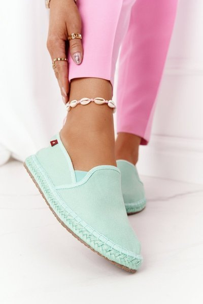 Espadryle Na Plecionej Podeszwie Big Star DD274A141 Zielone