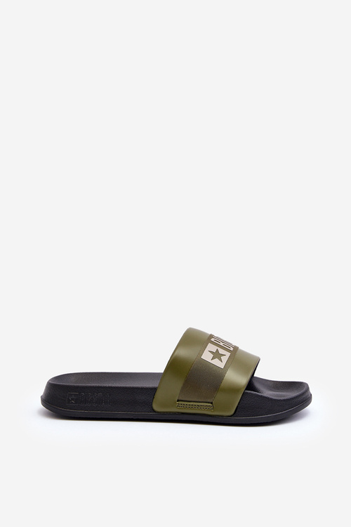 Męskie Klasyczne Klapki Big Star LL174458 Khaki