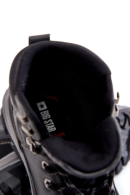 Męskie Botki Trapery Memory Foam Big Star KK174120 Czarne