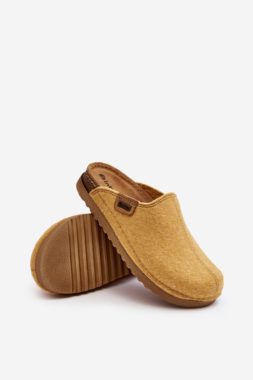 Damskie Obuwie Domowe Kapcie Inblu DJ000010 Żółte