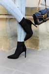 Damskie Botki Ze Skarpetą Na Szpilce Czarne Last Night
