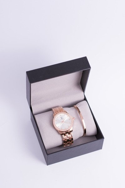 Damski Złoty Zegarek z Bransoletą Bellos