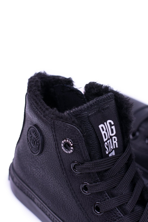 Big Star Dziecięce Wysokie Czarne Trampki Sneakersy BB374141