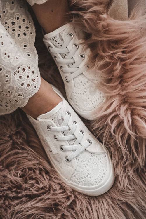 Trampki Ażurowe Big Star JJ374134 Białe