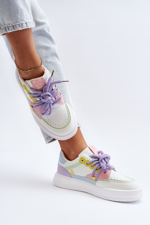 Damskie Sneakersy Eko Skórzane Multikolor Avanalis