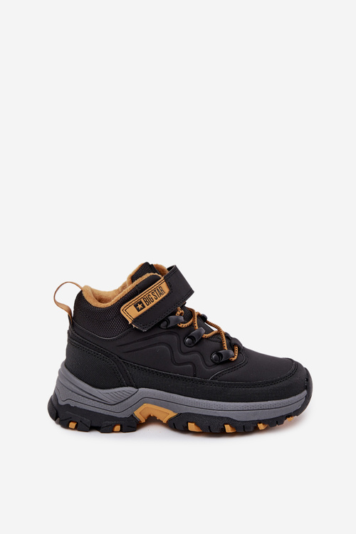 Trapery Śniegowce Dziecięce Na Rzep Big Star SS374013 Czarne