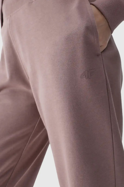 Damskie Spodnie Dresowe Joggery 4F 4FWMM00TTROF0945-83S Beżowe