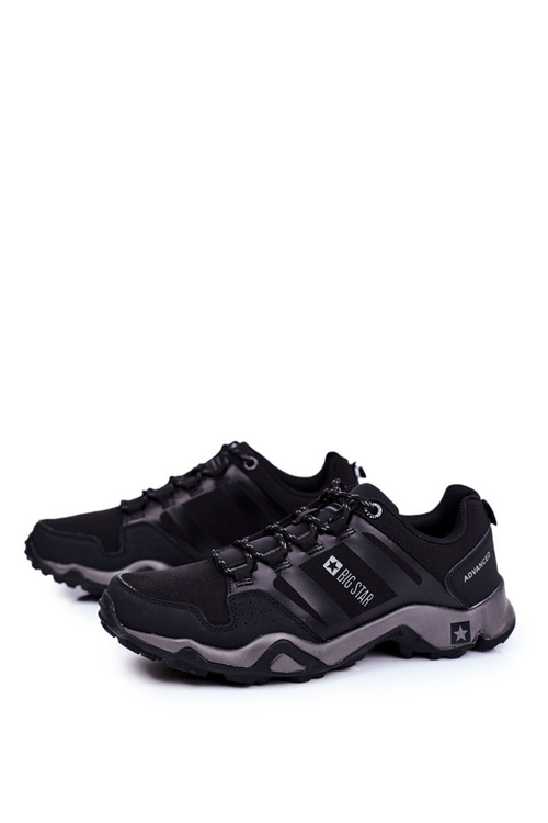 Trekkingowe Męskie Buty Big Star Outdoor Czarne GG174269