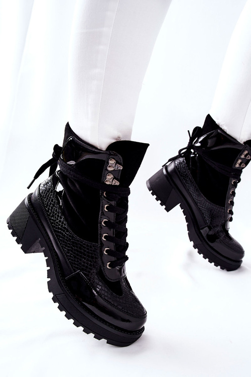 Botki Damskie Czarne Katanie