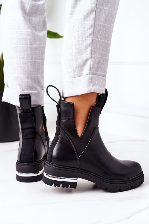 Ocieplane Botki Sztyblety Czarne Rock It