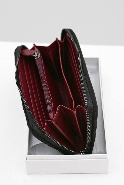 Duży Czarny Damski Portfel