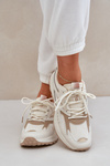 Buty Sportowe Damskie Big Star NN274A096 HI-POLY SYSTEM Beżowe