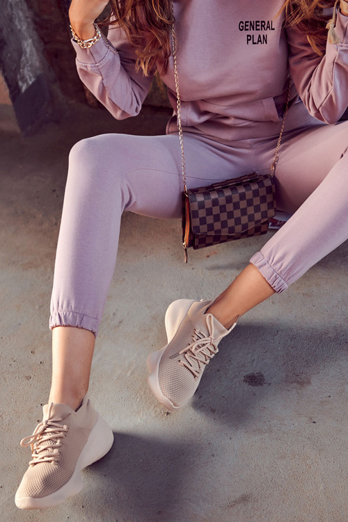 Wsuwane Buty Sportowe Damskie Beżowe Dalmiro