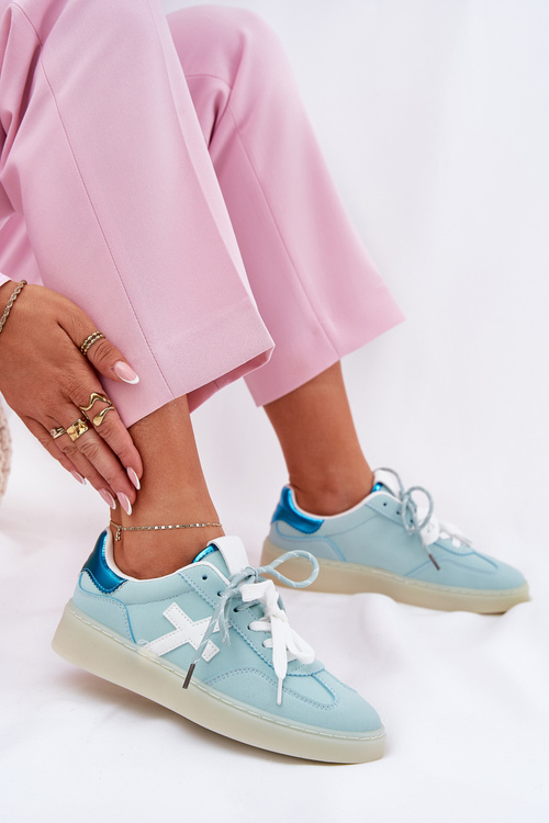 Niskie Buty Sportowe Damskie W Panterkę Miętowe Zelevelis