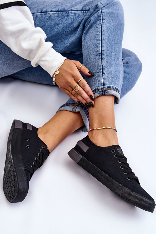 Damskie Niskie Trampki Big Star LL274038 Czarne