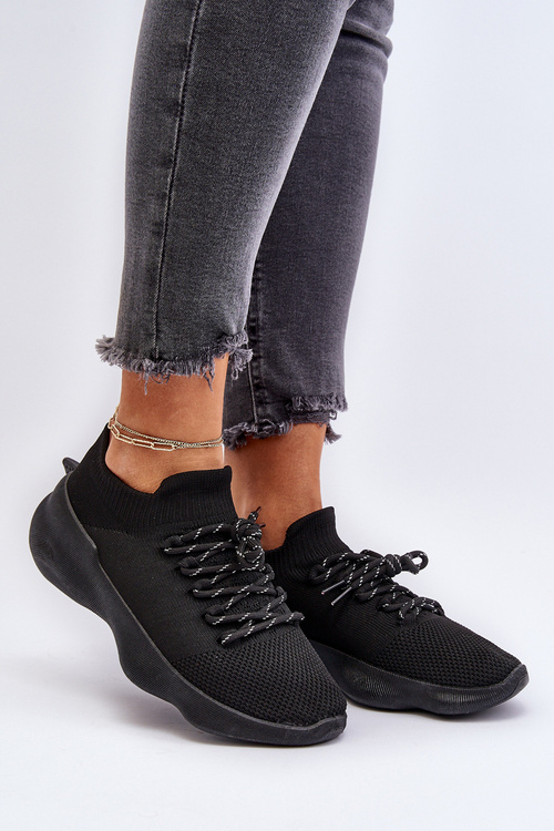 Wsuwane Buty Sportowe Damskie Czarne Juhitha
