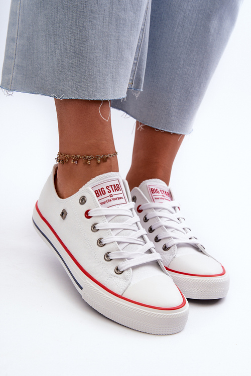 Trampki Damskie Big Star NN274656 HI-POLY SYSTEM Białe